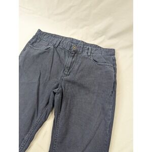 Robert Graham Chino Pants Birdseye 36x32 Blue Classic Yates Relaxed Straight leg